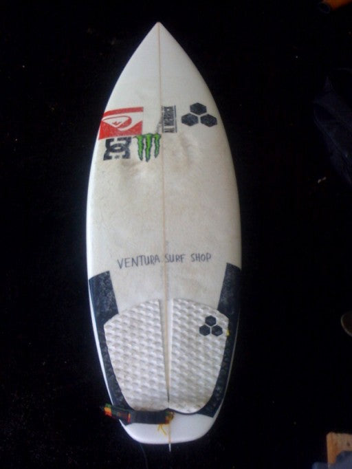 Dumpster Diver II.  This is the board dane has been riding in the Hurley Pro at Trestles and is also the updated version from Dane's trip to Mexico.