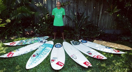 Kelly Slater's Channel Islands Surfboard Quiver