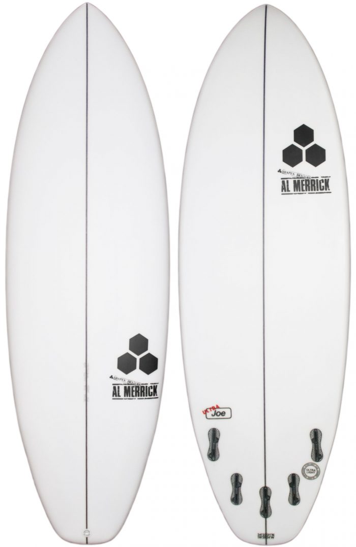 Ultra Joe Surfboard with FCS - Top and Bottom view